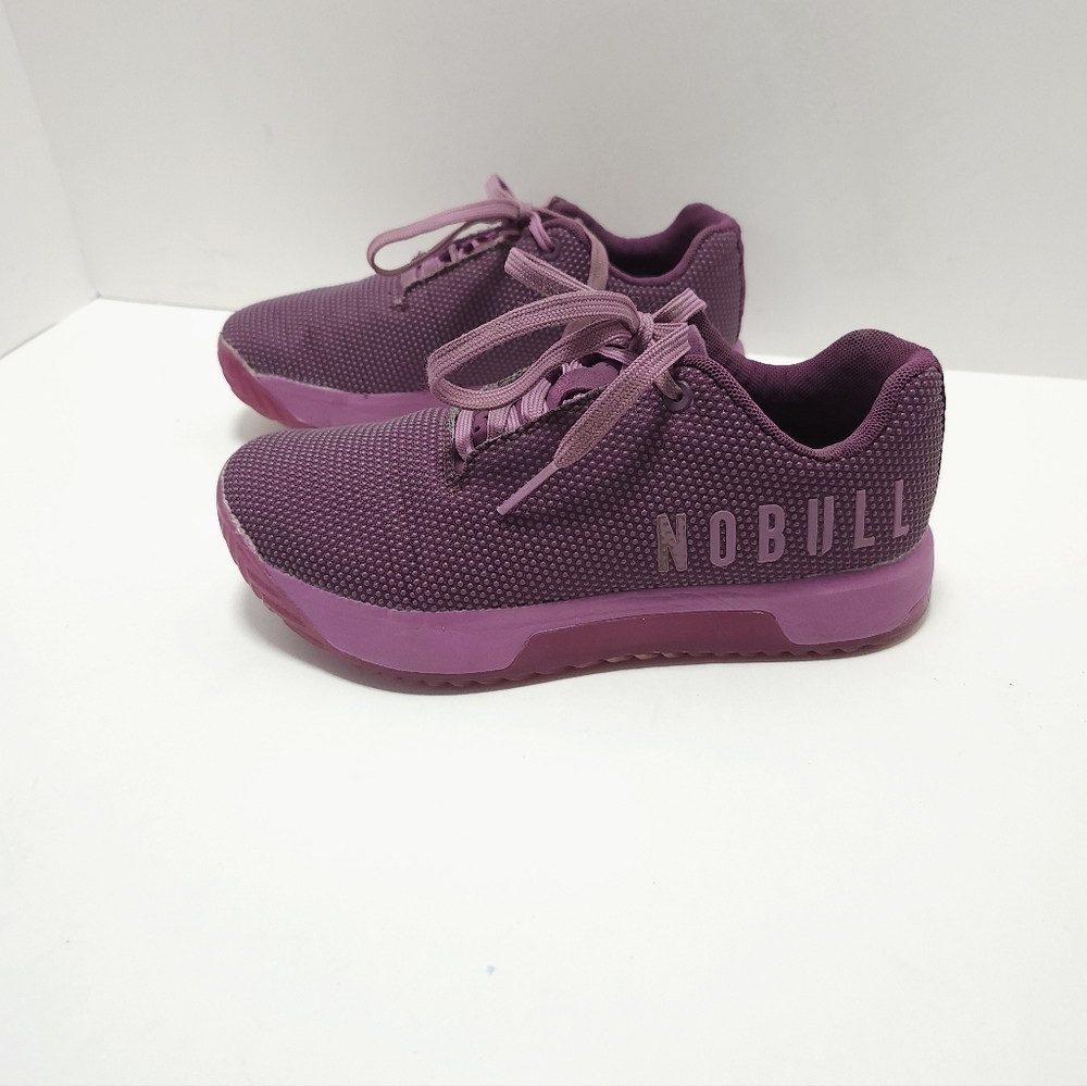 Nobull Outwork Womens Shoes Size 6.5 Purple Pink Super Fabric Trainers Crossfit - Picture 3 of 7